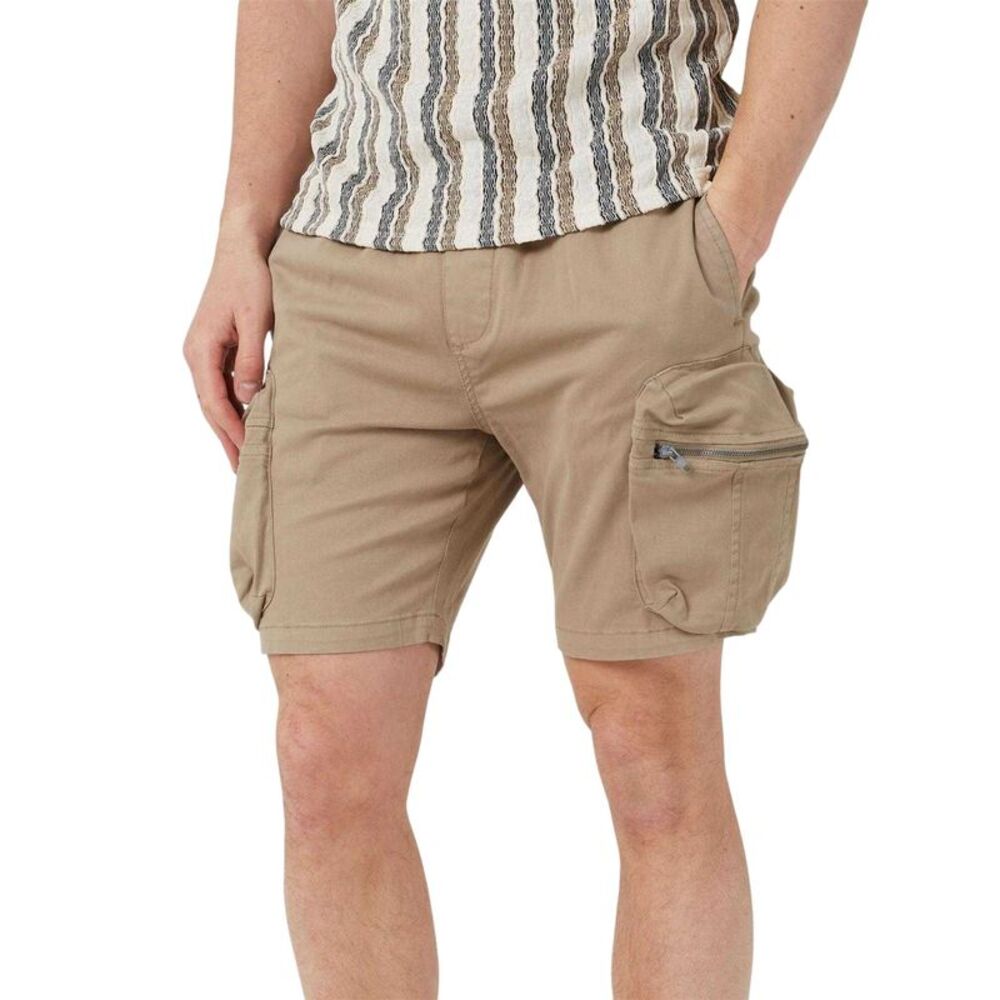 Brave Soul Mens Chino Shorts / Stone
